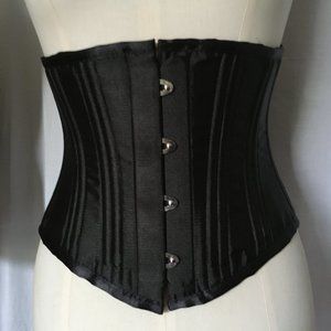 Camellias 26 steel boned short torso corset size m
